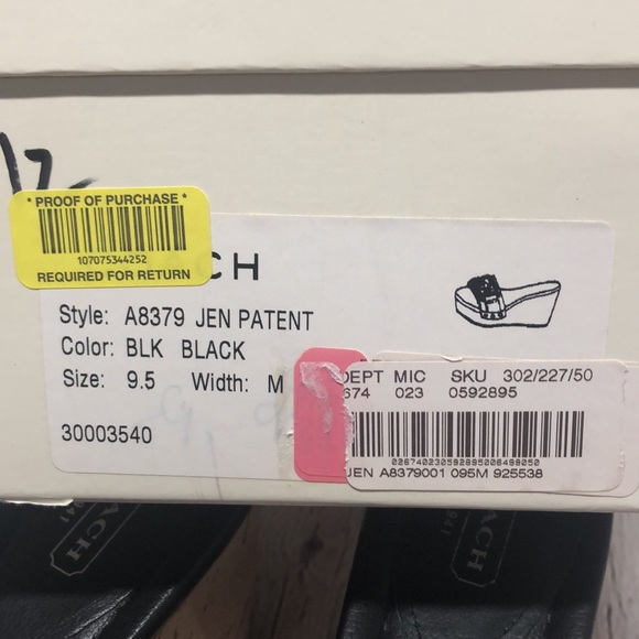 Coach Black cork wedge - Picture 9 of 9